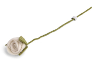 Weiße Rose aus Filz "Zweig mit Blume" von Gry & Sif